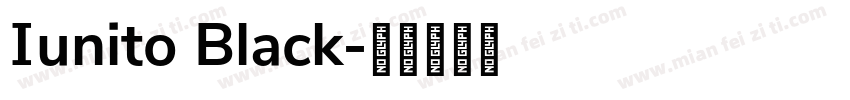 Iunito Black字体转换